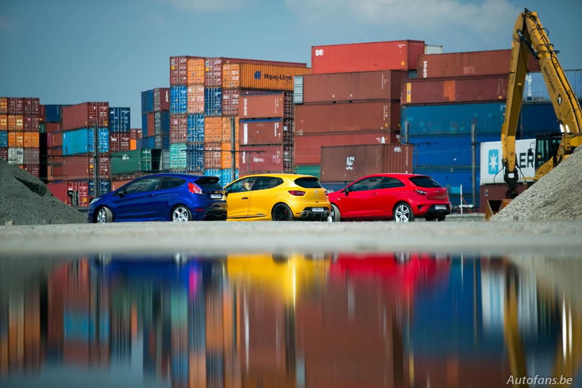 Rijtest: Ford Fiesta ST, Renault Clio R.S. & Seat Ibiza Cupra