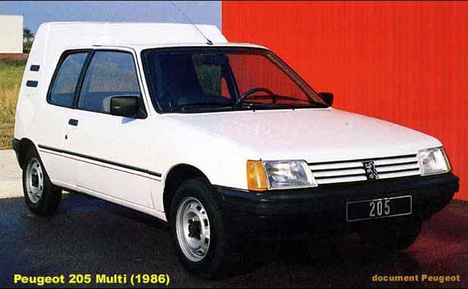 Peugeot 205 break (vergeten auto)