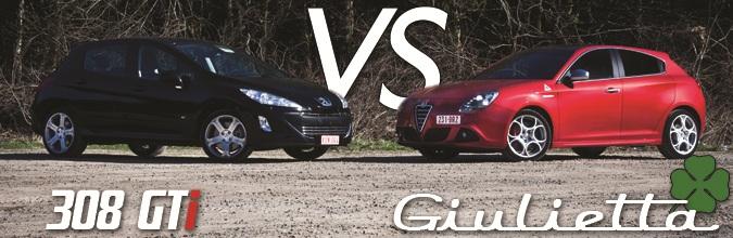 Alfa Romeo Guilietta QV vs Peugeot 308 GTI (rijtest)