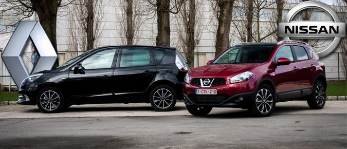 Rijtest: Nissan Qashqai 1.6 dCi Energy vs. Renault Scenic 1.5 dCi Energy