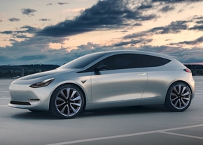 Tesla hatchback render autofans