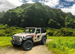 Jeep Wrangler Jurassic Park stickers