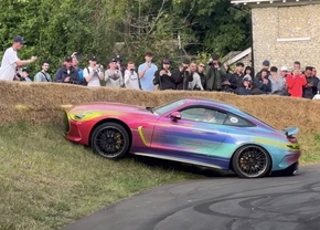 Mercedes-AMG GT crash Goodwood 2023