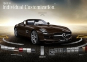 Car configurator voor Mercedes SLS AMG Roadster online