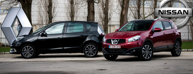 Rijtest: Nissan Qashqai 1.6 dCi Energy vs. Renault Scenic 1.5 dCi Energy