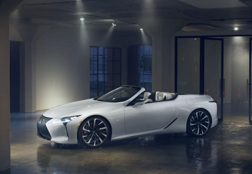 lexus lc convertible concept 2019 naias