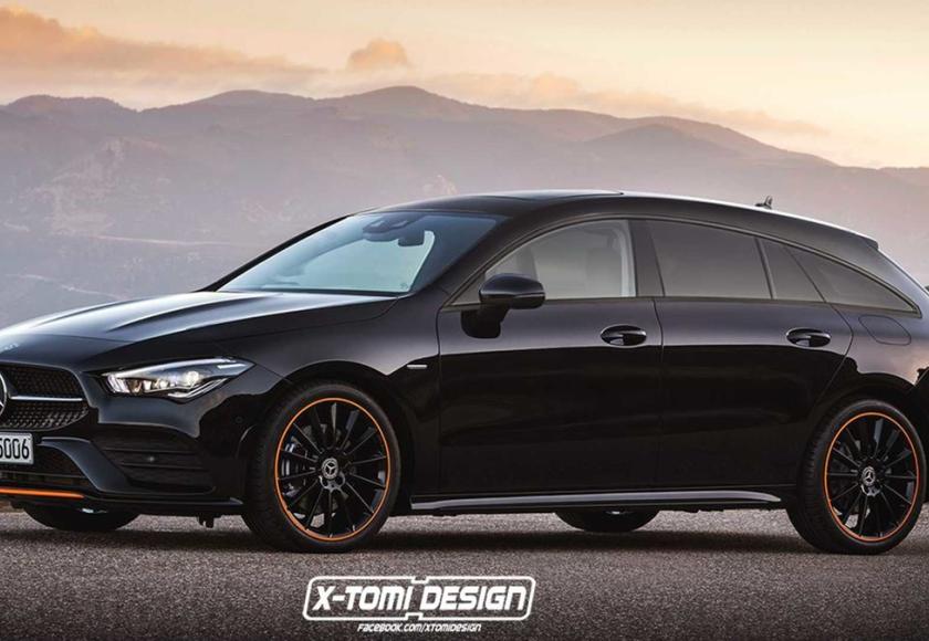 mercedes cla shooting brake render xtomi design