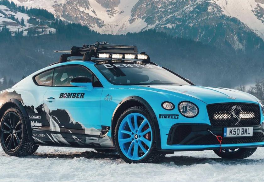 Bentley Continental GT Ice race