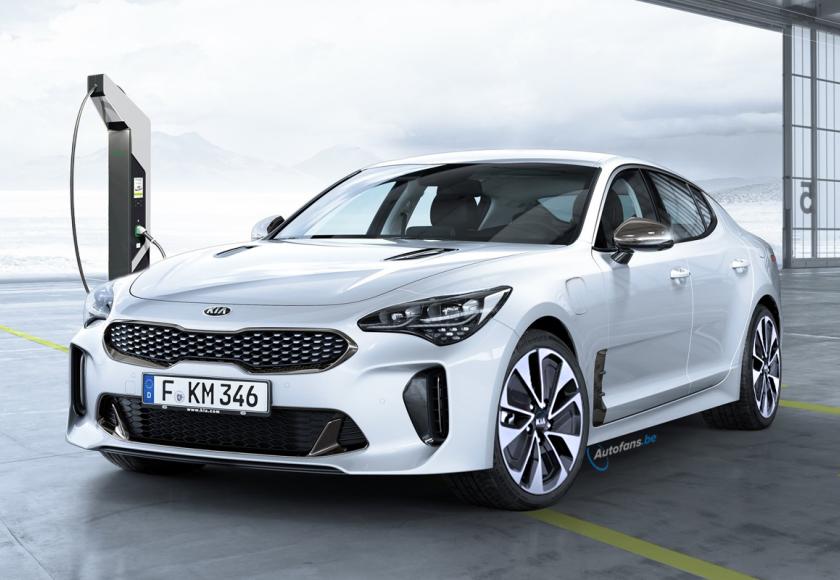 Kia Stinger PHEV Plug-in Render