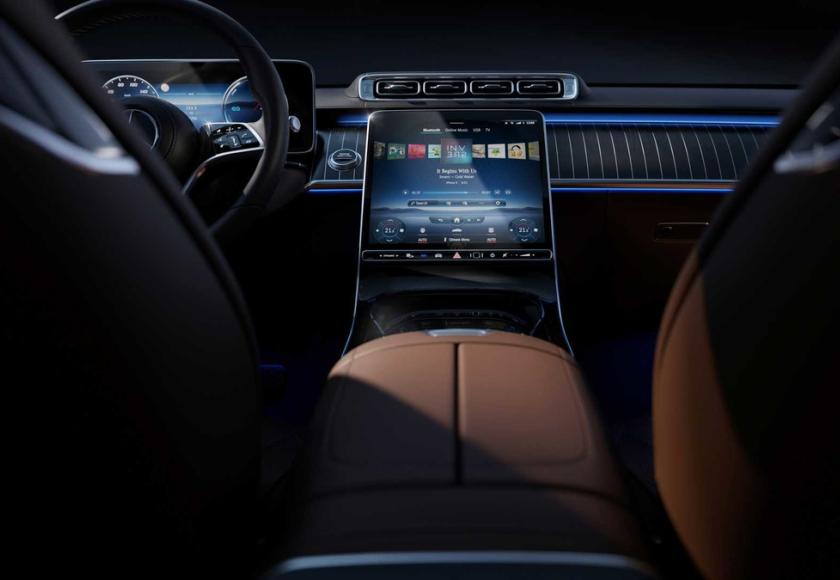 Mercedes-Benz S Klasse 2020 interieur scherm