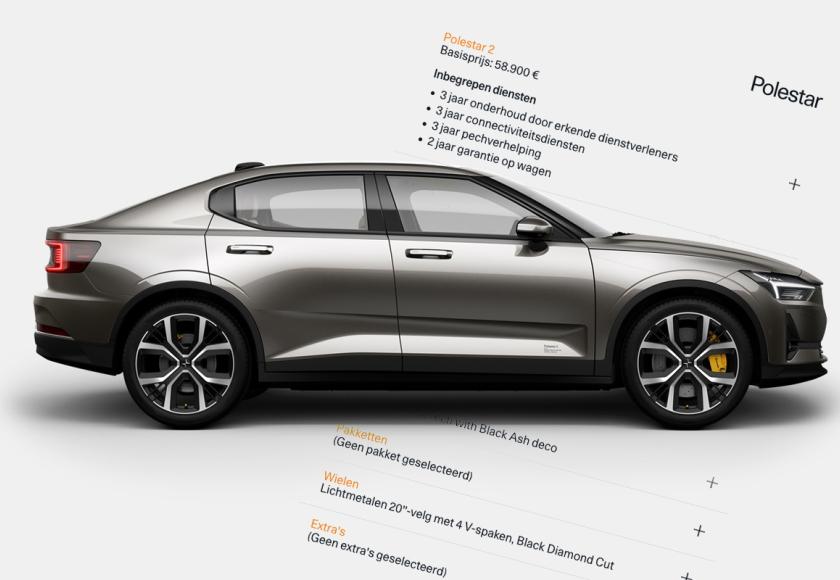 Polestar 2 configurator prijs