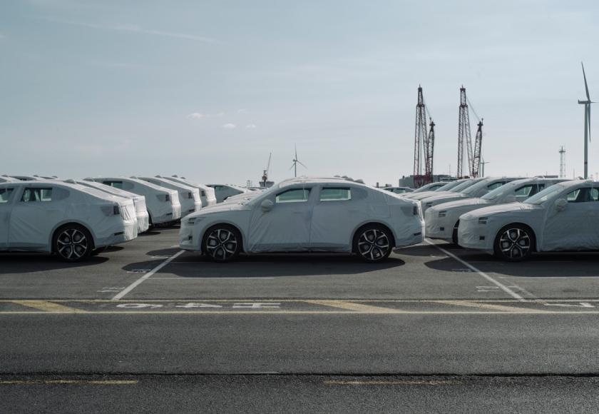 Polestar 2 te Zeebrugge