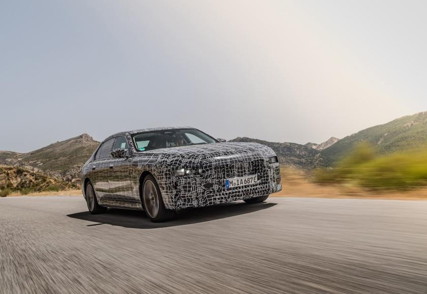 BMW i7 Teaser warmtetests