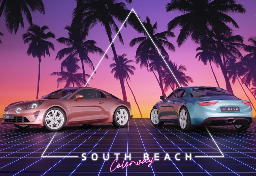 Alpine A110 South Beach Colorway 2022
