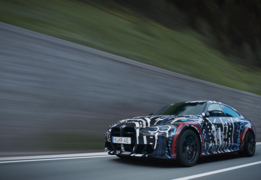 BMW i4 M EV prototype 2022