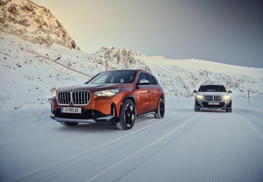 BMW iX1 & X1 wintertest 2022
