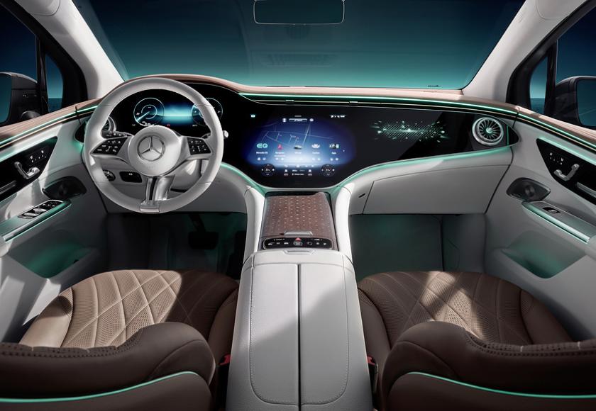 Mercedes EQE SUV interieur teaser 2022