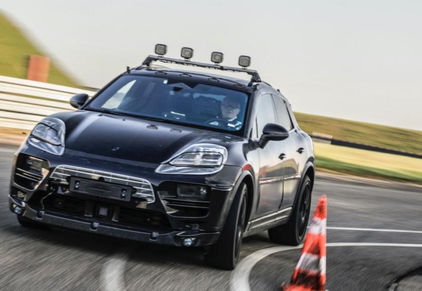 Porsche Macan EV teaser 2022