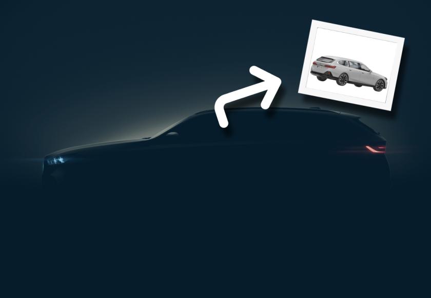 BMW 5 Touring teaser 2023