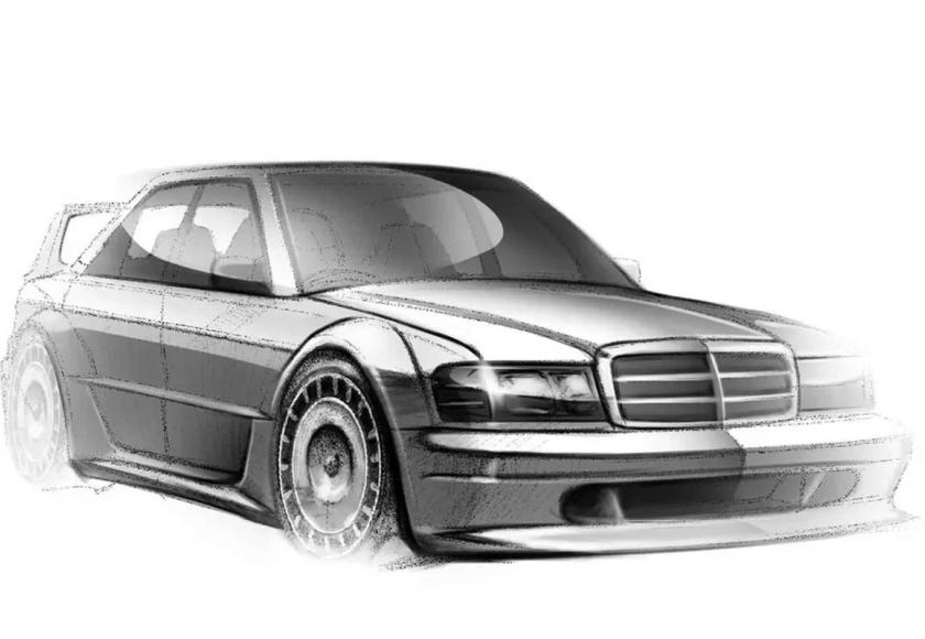 Mercedes 190E HWA Evo restomod 2023