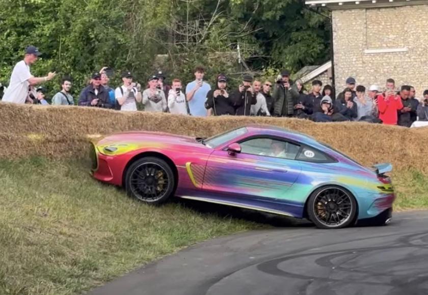 Mercedes-AMG GT crash Goodwood 2023
