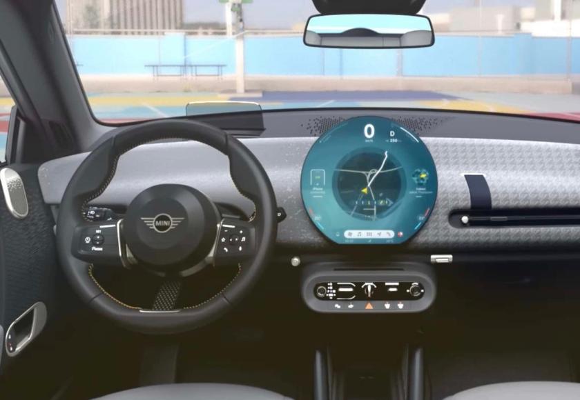 Mini Cooper Electric interieur teaser 2023