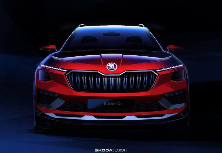 Skoda Kamiq facelift teaser 2023