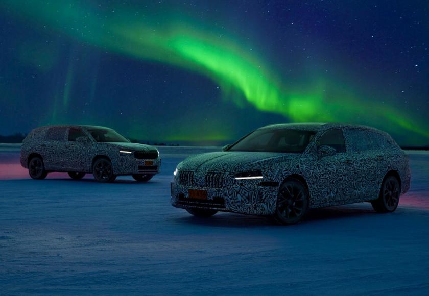 Skoda Superb & Kodiaq 2023 wintertests