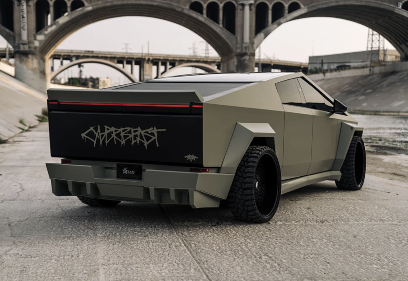 Maken of kraken: Tesla Cybertruck met widebody