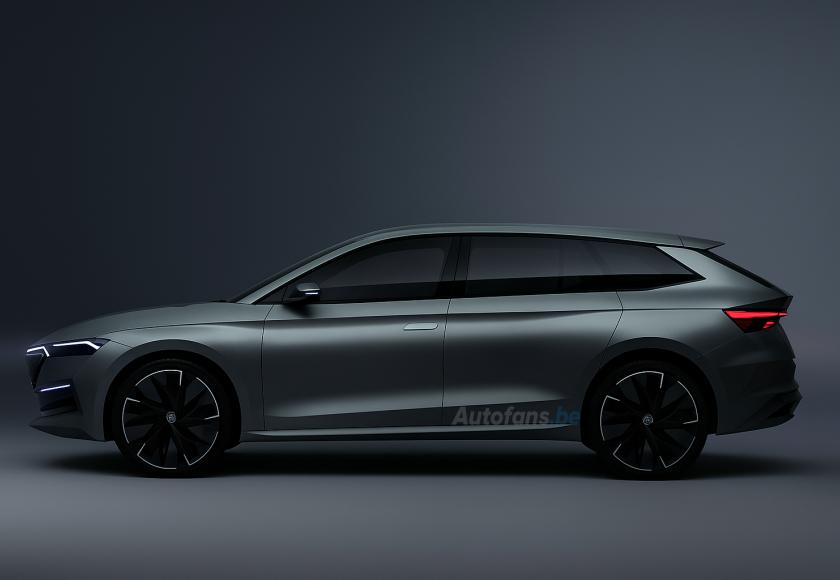 Skoda Octavia EV Render Autofans