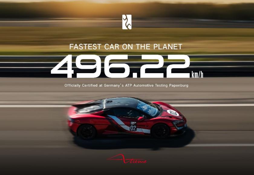 BYD YANGWANG U9 Xtreme - 496,22 km/u