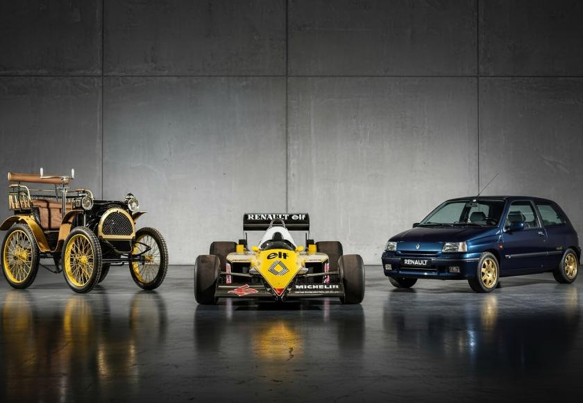 Renault Type A - Formule 1 RE40 - Renault Clio Williams