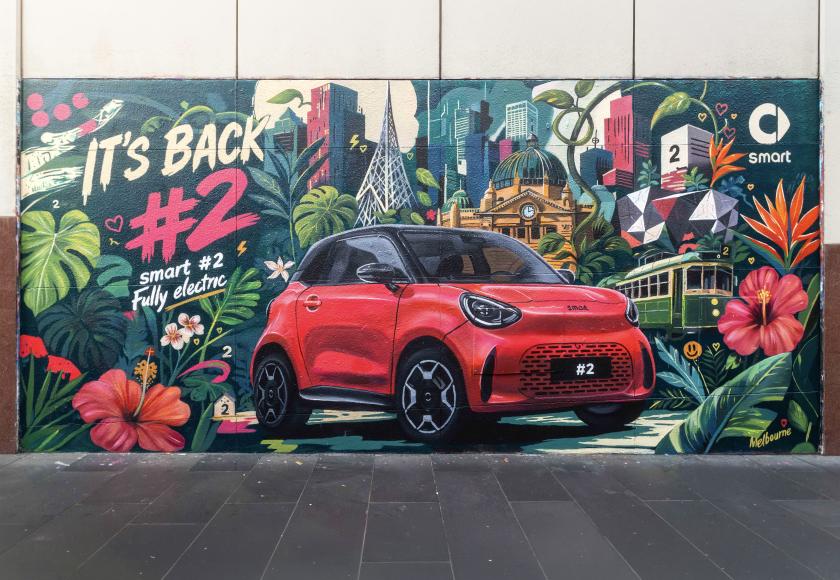 Nieuwe smart #2 plakt nu al tegen de muur