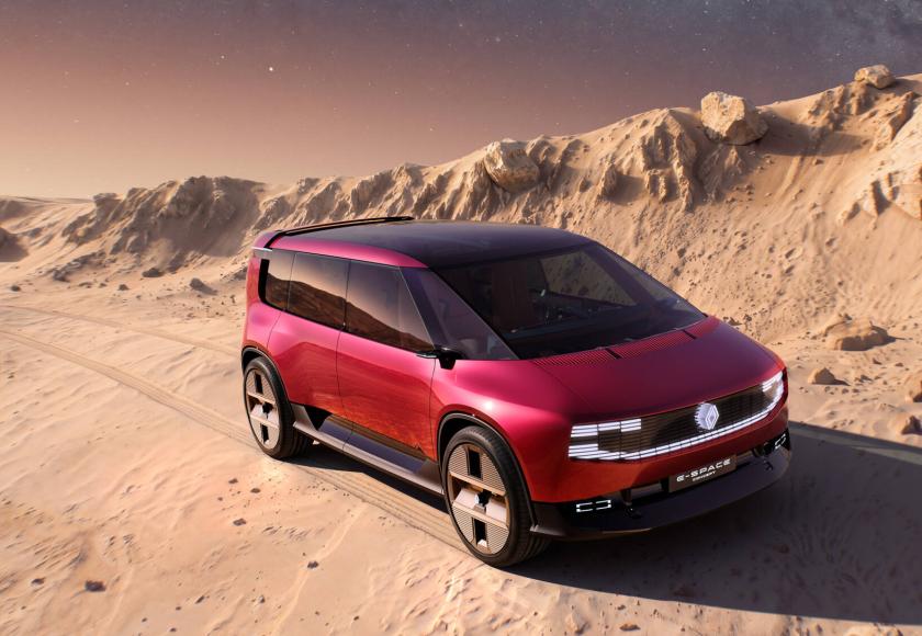 Renault E-Space Concept: zes zetels, een koelkast en een potje Vier op een rij