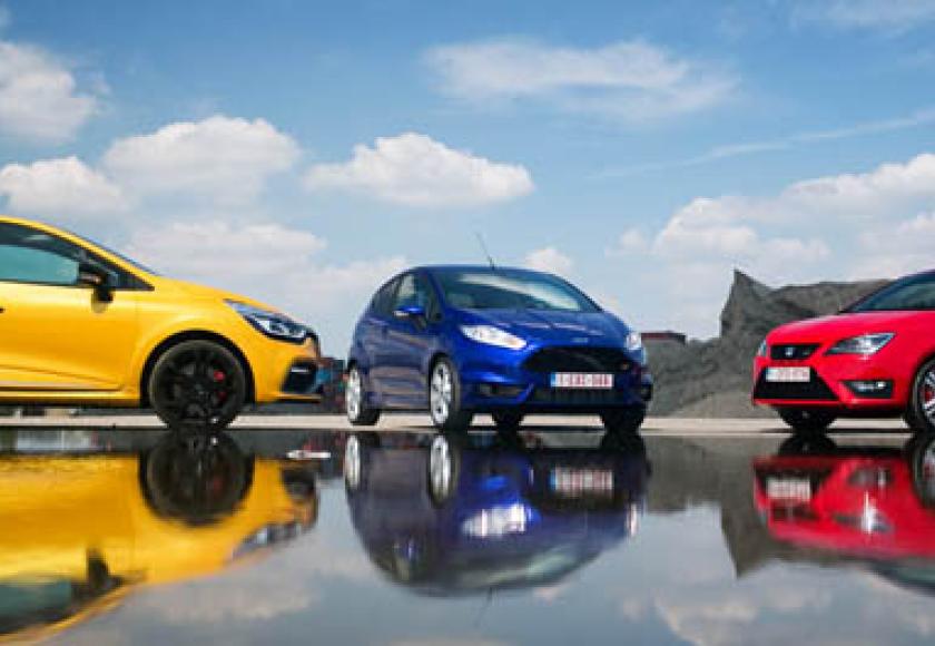 Rijtest: Ford Fiesta ST, Renault Clio R.S. & Seat Ibiza Cupra